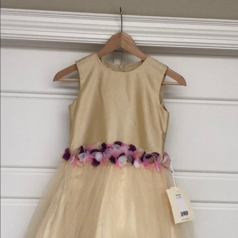 NWT. A-line floor length flower girl dress